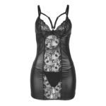 SUBBLIME – 954161 ROBE + STRING CUIR NOIR S/M