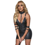 SUBBLIME – 954406 ROBE BONDAGE EN CUIR NOIR S/M