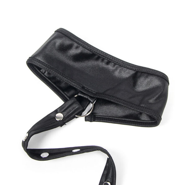 SUBBLIME - 954406 ROBE BONDAGE EN CUIR NOIR S/M-SUBBLIME DRESSES-sextoys-lingerie-bdsm-hygiène-sexshop