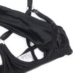SUBBLIME – 955199 ENSEMBLE SOUTIEN-GORGE AVEC NŒUD NOIR RÉGLABLE S/M