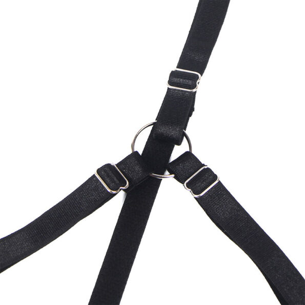 SUBBLIME - 955199 ENSEMBLE SOUTIEN-GORGE AVEC NŒUD NOIR RÉGLABLE S/M-SUBBLIME SETS-sextoys-lingerie-bdsm-hygiène-sexshop