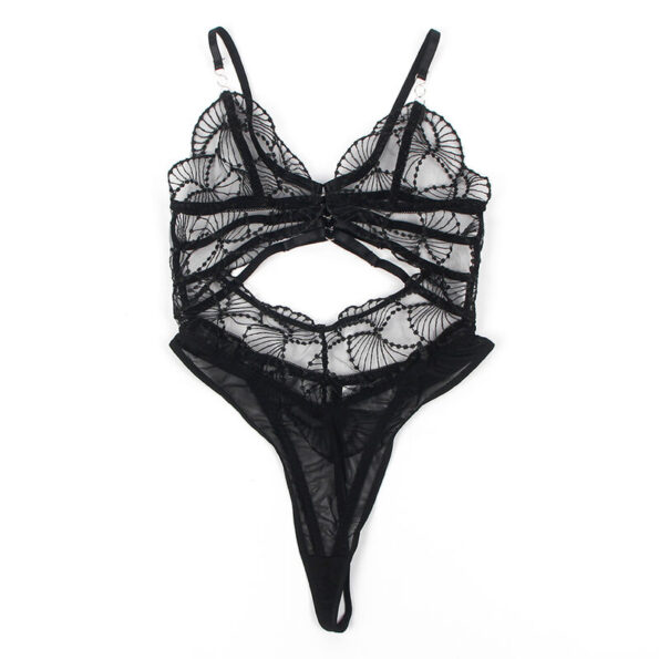 SUBBLIME - 955229 BODY TRANSPARENT AVEC DENTELLE CREUSE NOIR L/XL-SUBBLIME BODIES-sextoys-lingerie-bdsm-hygiène-sexshop