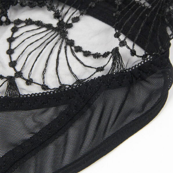 SUBBLIME - 955229 BODY TRANSPARENT AVEC DENTELLE CREUSE NOIR L/XL-SUBBLIME BODIES-sextoys-lingerie-bdsm-hygiène-sexshop