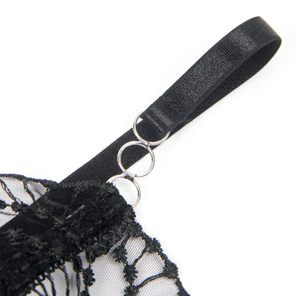 SUBBLIME - 955229 BODY TRANSPARENT AVEC DENTELLE CREUSE NOIR L/XL-SUBBLIME BODIES-sextoys-lingerie-bdsm-hygiène-sexshop