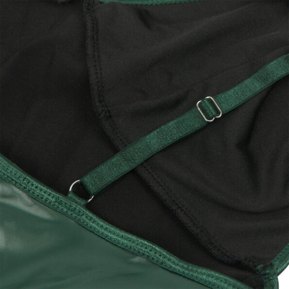 SUBBLIME - 955434 ROBE À BRETELLES EN CUIR VERT S/M-SUBBLIME DRESSES-sextoys-lingerie-bdsm-hygiène-sexshop