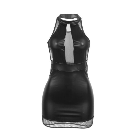 SUBBLIME - 955489 ROBE DOS NU AVEC TRANSPARENCES NOIRE L/XL-SUBBLIME DRESSES-sextoys-lingerie-bdsm-hygiène-sexshop