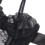 SUBBLIME – 955496 BODY EN DENTELLE AVEC NŒUDS ET JARRETELLES NOIR S/M