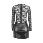 SUBBLIME – 955595 ROBE À MANCHES LONGUES AVEC DENTELLE NOIRE S/M
