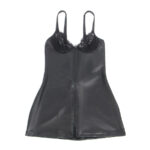 SUBBLIME – 957575 ROBE ZIPPÉE EN CUIR NOIR L/XL