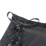 SUBBLIME – 957582 ENSEMBLE SOUTIEN-GORGE ET JUPE EN CUIR NOIR S/M