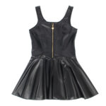 SUBBLIME – 957674 ROBE EN CUIR AVEC FERMETURE ÉCLAIR COEUR NOIR L/XL