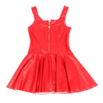 SUBBLIME – 957698 ROBE EN CUIR AVEC FERMETURE ÉCLAIR COEUR ROUGE L/XL