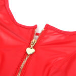 SUBBLIME – 957698 ROBE EN CUIR AVEC FERMETURE ÉCLAIR COEUR ROUGE L/XL