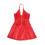 SUBBLIME – 957728 ROBE EN CUIR À FERMETURE ÉCLAIR EN DENTELLE ROUGE S/M