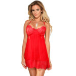 SUBBLIME – BABYDOLL AVEC NOEUD ROUGE L / XL