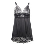 SUBBLIME – BABYDOLL AVEC POITRINE IMPRIMÉ FLEURI NOIR S/M