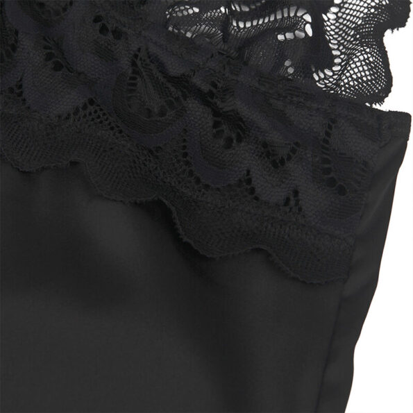 SUBBLIME - BABYDOLL AVEC POITRINE IMPRIMÉ FLEURI NOIR S/M-SUBBLIME BABYDOLLS-sextoys-lingerie-bdsm-hygiène-sexshop