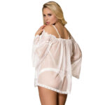SUBBLIME – BABYDOLL BLANC MANCHES ÉVASÉES S / M