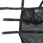 SUBBLIME – BABYDOLL  BRETELLES EN DENTELLE RÉGLABLES NOIR L/XL