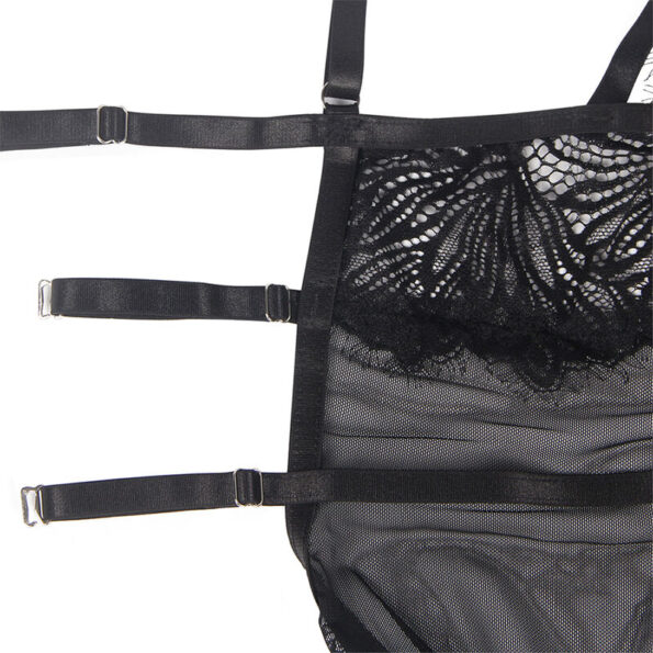 SUBBLIME - BABYDOLL  BRETELLES EN DENTELLE RÉGLABLES NOIR L/XL-SUBBLIME BABYDOLLS-sextoys-lingerie-bdsm-hygiène-sexshop