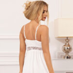 SUBBLIME – BABYDOLL DÉCOLLETÉ EN V DÉTAIL NOEUD BLANC L/XL