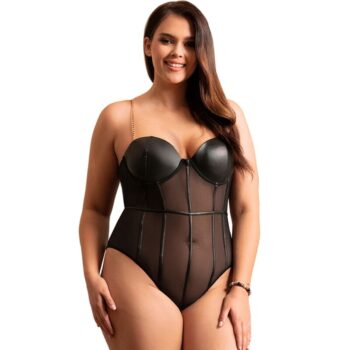 SUBBLIME - BODY NOIR  BRETELLES CHAÎNE L/XL-SUBBLIME BODIES-sextoys-lingerie-bdsm-hygiène-sexshop