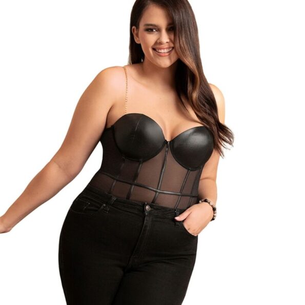 SUBBLIME - BODY NOIR  BRETELLES CHAÎNE L/XL-SUBBLIME BODIES-sextoys-lingerie-bdsm-hygiène-sexshop