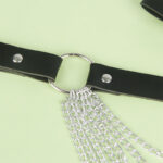 SUBBLIME – CHAÎNE CUIR CEINTURE NOIRE TAILLE UNIQUE