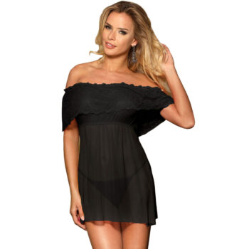 SUBBLIME - DRESSES ROBE COURTE SUBBLIME + STRING NOIR S / M-SUBBLIME DRESSES-sextoys-lingerie-bdsm-hygiène-sexshop
