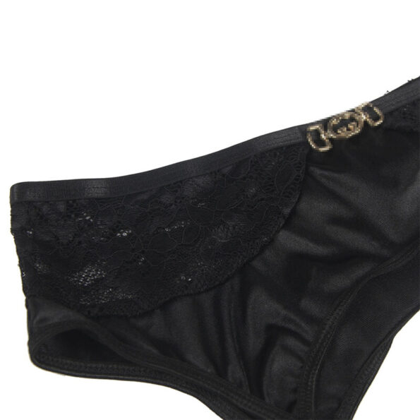 SUBBLIME - ENSEMBLE 3 PIÈCES SOUTIEN-GORGE + STRING + JARRETIÈRE DENTELLE NOIR S/M-SUBBLIME SETS-sextoys-lingerie-bdsm-hygiène-sexshop