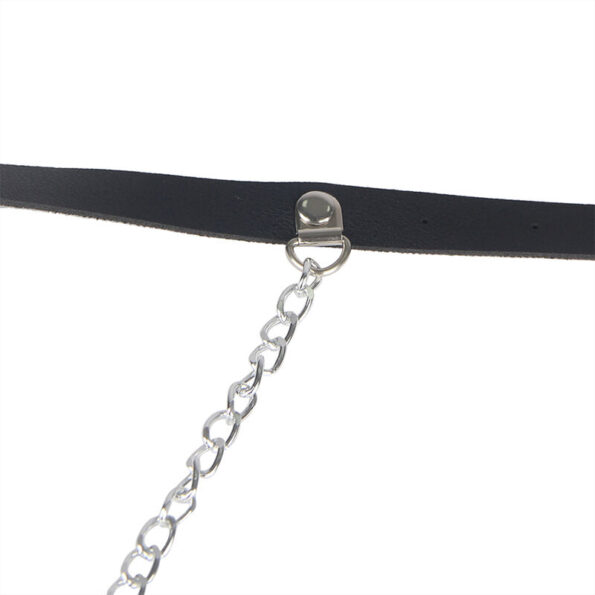 SUBBLIME - HARNAIS CEINTURE CUIR NOIR TAILLE UNIQUE-SUBBLIME FETISH-sextoys-lingerie-bdsm-hygiène-sexshop