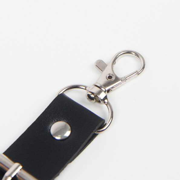 SUBBLIME - HARNAIS CEINTURE ET JARRETIÈRES AVEC ANNEAUX ET CHAÎNE DÉTAIL TAILLE UNIQUE-SUBBLIME FETISH-sextoys-lingerie-bdsm-hygiène-sexshop