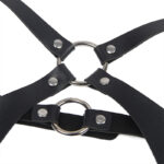 SUBBLIME – HARNAIS COMPLET AVEC BOUCLES EN CUIR NOIR TAILLE UNIQUE