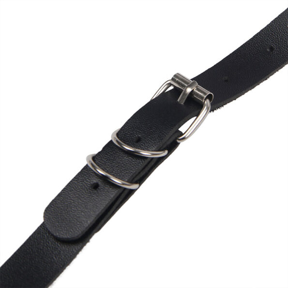SUBBLIME - HARNAIS COMPLET AVEC BOUCLES EN CUIR NOIR TAILLE UNIQUE-SUBBLIME FETISH-sextoys-lingerie-bdsm-hygiène-sexshop