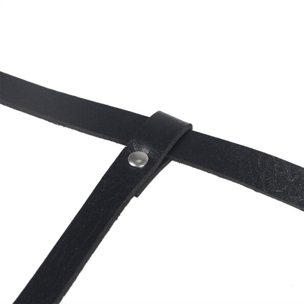 SUBBLIME - HARNAIS DE CORPS EN CUIR NOIR TAILLE UNIQUE-SUBBLIME FETISH-sextoys-lingerie-bdsm-hygiène-sexshop