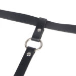 SUBBLIME – HARNAIS DE JAMBE CHAÎNE CUIR NOIR TAILLE UNIQUE