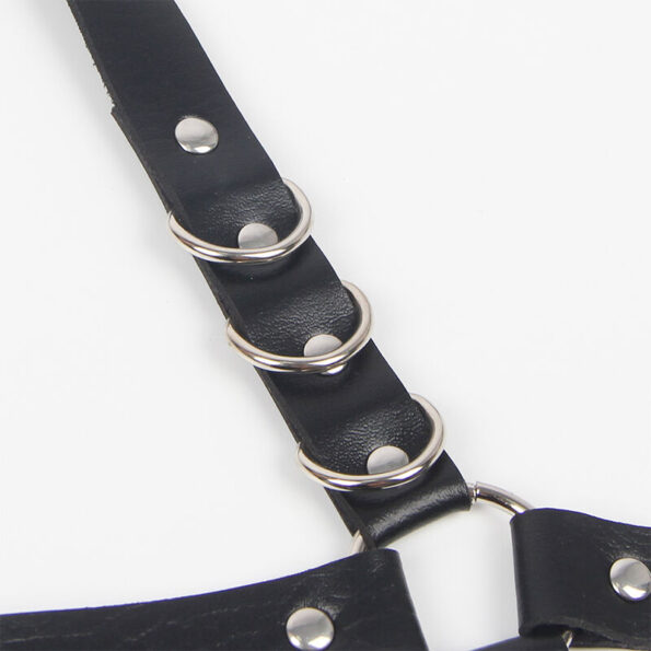 SUBBLIME - HARNAIS JARRETIÈRES AVEC ANNEAUX TAILLE UNIQUE-SUBBLIME FETISH-sextoys-lingerie-bdsm-hygiène-sexshop
