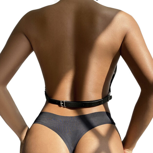 SUBBLIME - HARNAIS POITRINE AVEC GRANDES CHAÎNE S  ANNEAUX TAILLE UNIQUE-SUBBLIME FETISH-sextoys-lingerie-bdsm-hygiène-sexshop