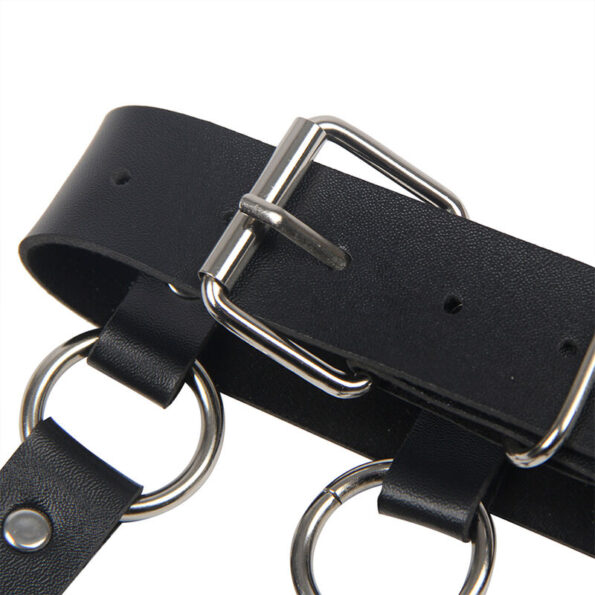 SUBBLIME - HARNAIS POITRINE AVEC GRANDES CHAÎNE S  ANNEAUX TAILLE UNIQUE-SUBBLIME FETISH-sextoys-lingerie-bdsm-hygiène-sexshop