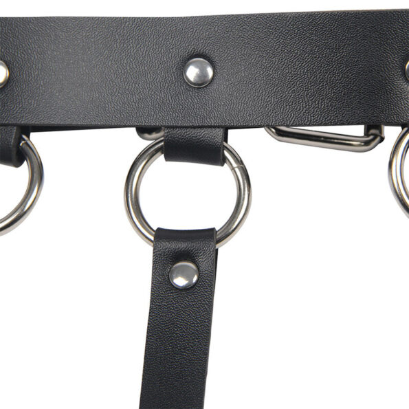 SUBBLIME - HARNAIS POITRINE AVEC GRANDES CHAÎNE S  ANNEAUX TAILLE UNIQUE-SUBBLIME FETISH-sextoys-lingerie-bdsm-hygiène-sexshop