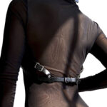 SUBBLIME – HARNAIS POITRINE EN CUIR NOIR TAILLE UNIQUE