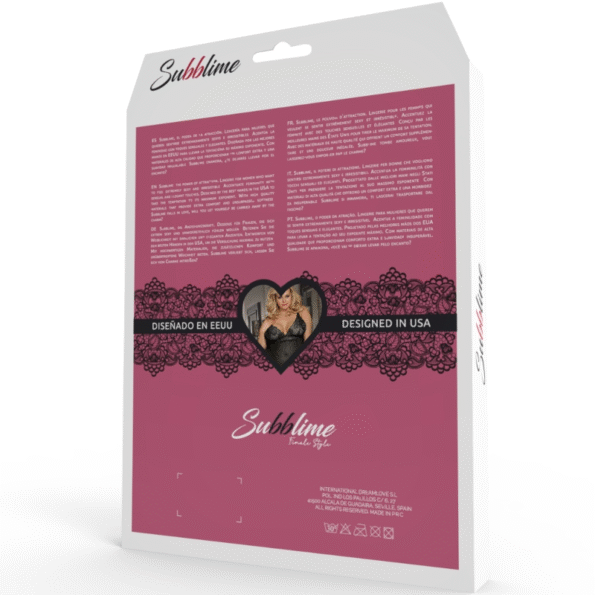 SUBBLIME - QUEEN PLUS TEDDY ET BLINDFOLD NOIR-SUBBLIME QUEEN PLUS SIZE-sextoys-lingerie-bdsm-hygiène-sexshop