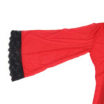 SUBBLIME – ROBE EN TISSU TRANSPARENT DÉTAIL DENTELLE ROUGE L/XL