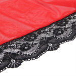SUBBLIME – ROBE EN TISSU TRANSPARENT DÉTAIL DENTELLE ROUGE L/XL
