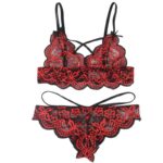 SUBBLIME – SET ENSEMBLE DEUX PIÈCES TOP ET CULOTTE EN DENTELLE S/M