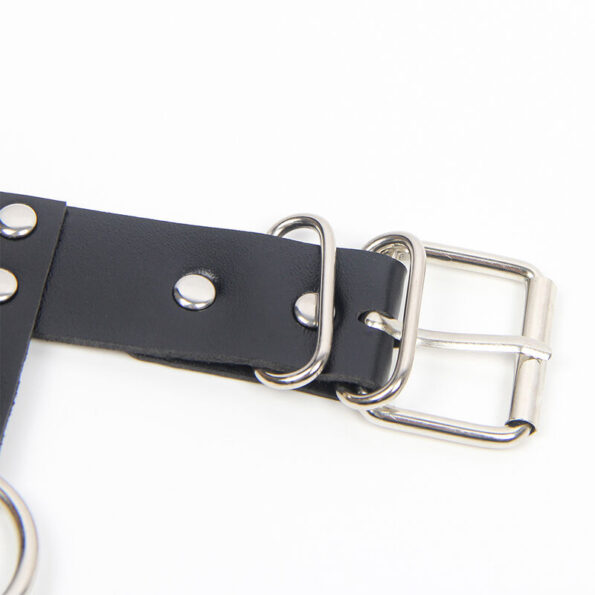 SUBBLIME - SOUTIEN-GORGE HARNAIS ET COLLIER AVEC CHAÎNE S TAILLE UNIQUE-SUBBLIME FETISH-sextoys-lingerie-bdsm-hygiène-sexshop