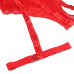 SUBBLIME – TEDDY AVEC JARRETIÈRE DÉTAIL POITRINE ROUGE L/XL