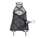 SUBLLIME – ROBE TRANSPARENTE  DOS LIQUIDE NOIR S/M