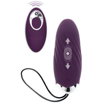 TOYJOY - HAPPINESS KNOCK KNOCK EGGSTAVAGANT VIBRATEUR TÉLÉCOMMANDE VIOLET-TOYJOY-sextoys-lingerie-bdsm-hygiène-sexshop