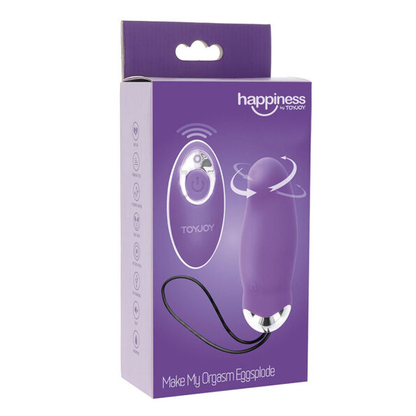 TOYJOY - HAPPINESS MY ORGASM EGGSPLODE VIBRATEUR VIOLET TÉLÉCOMMANDE-TOYJOY-sextoys-lingerie-bdsm-hygiène-sexshop